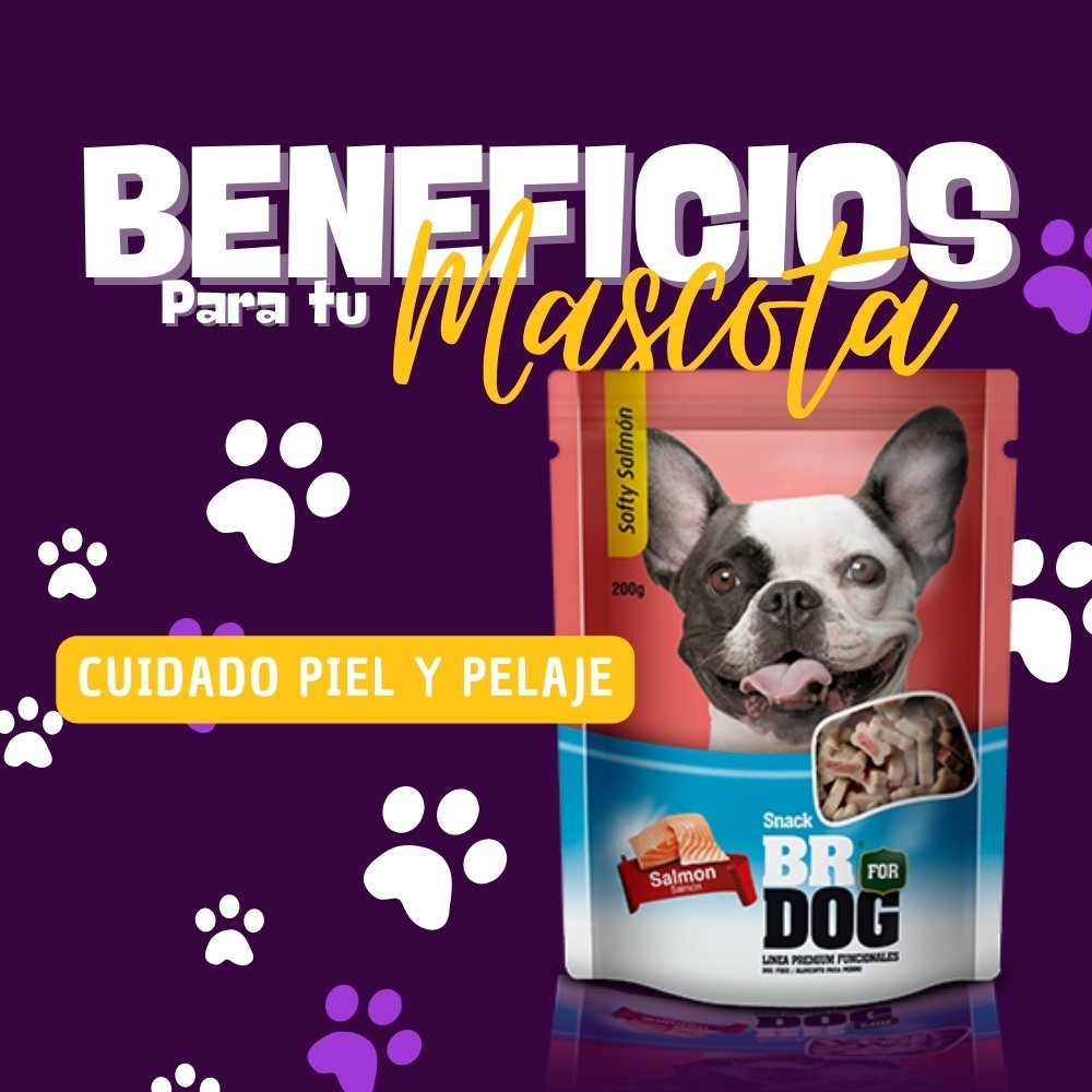 Beneficios Br Snacks cuidado de piel dog
