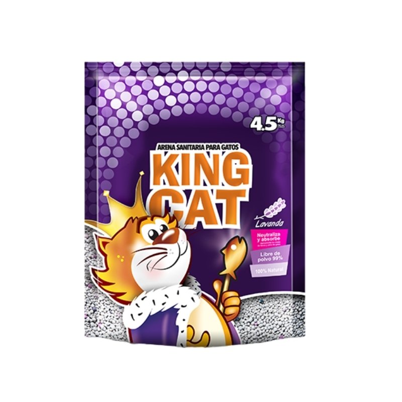 King cat Lavanda Arena para gatos