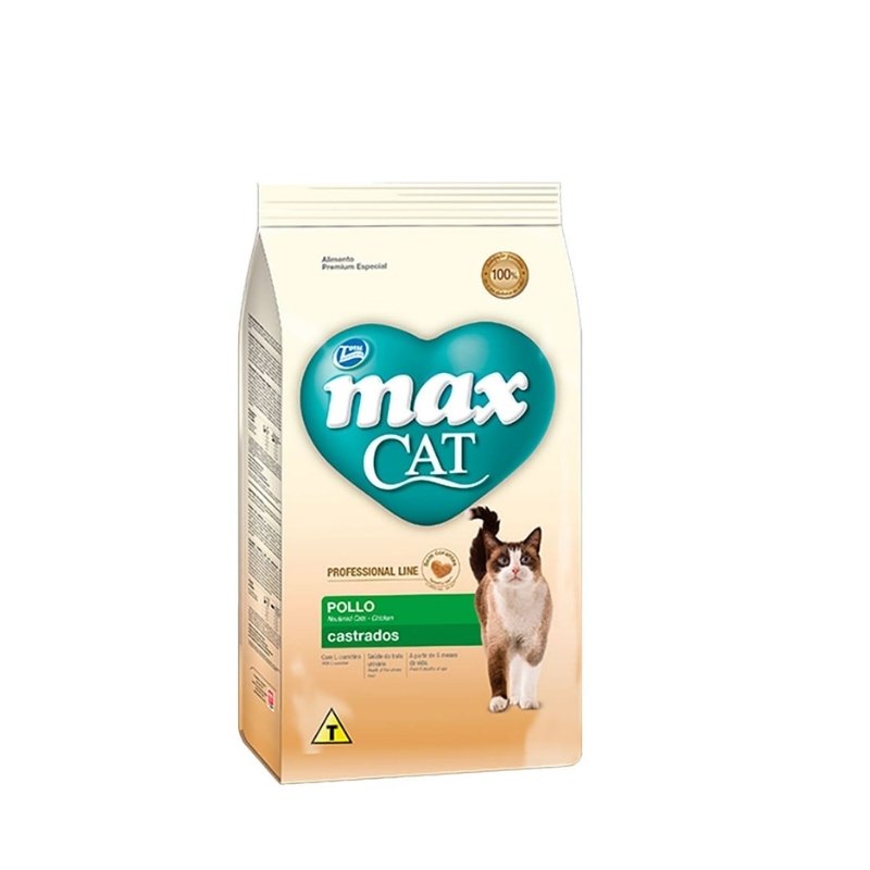 Max Cat Premium Especial Gatos Castrados Pollo