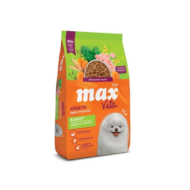 Max Vita adultos Raza Pequeña Buffet Pollo y Vegetales