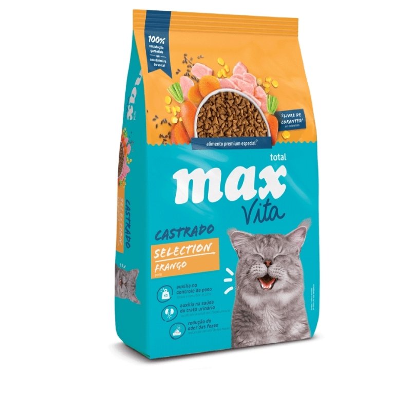 Max Vita para gatos Castrados Selection Pollo