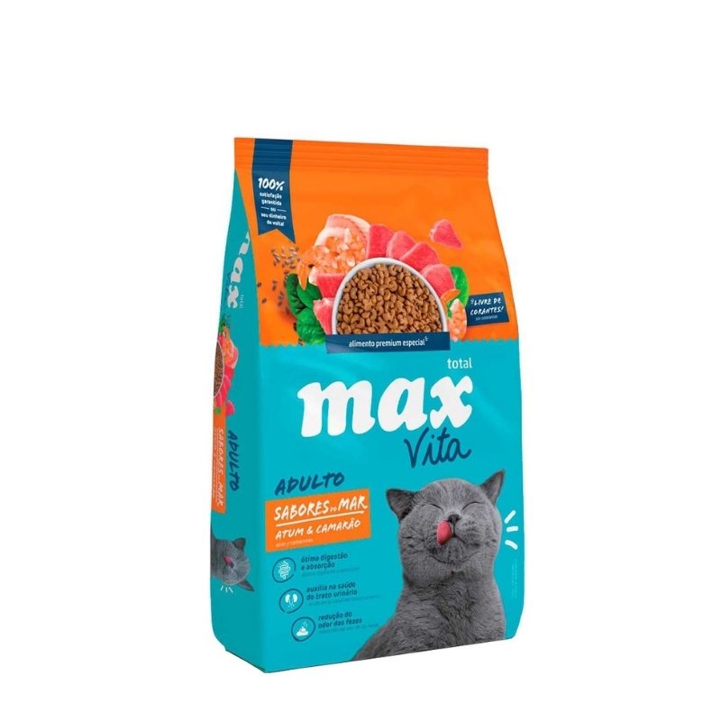 Max Vita para gatos adultos Sabor del Mar Atún y Camarón