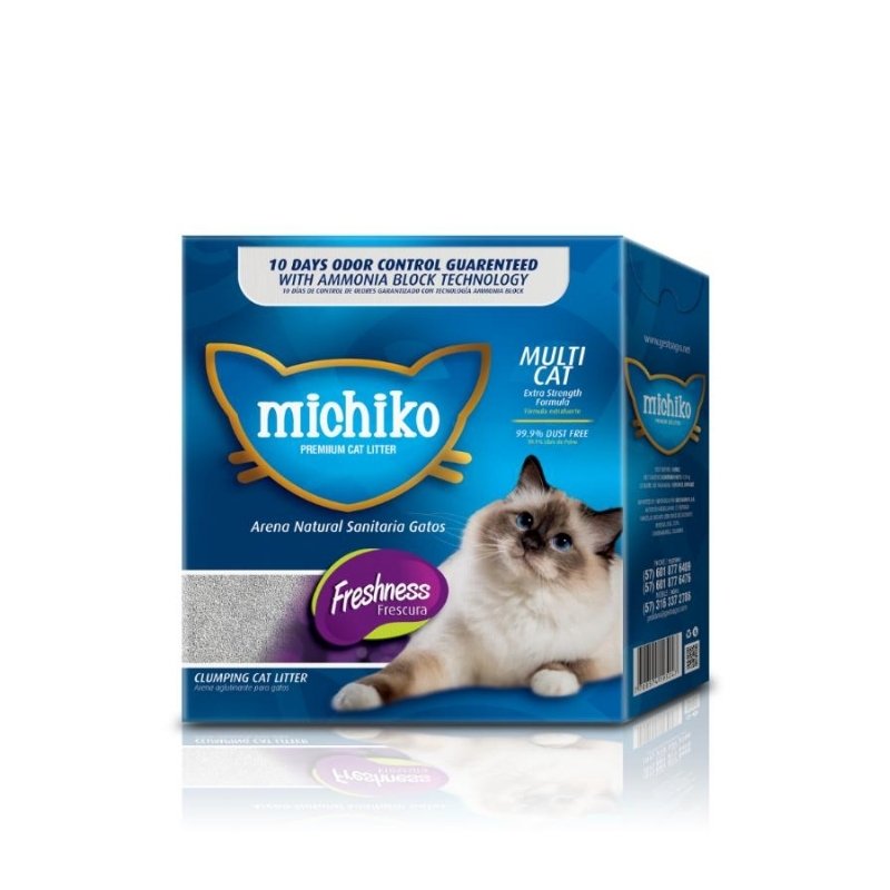 Michiko premium Caja Arena para gatos